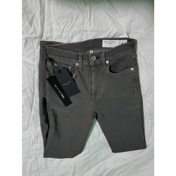 Rag & Bone NWT Grey High Rise Skinny Jeans SZ 24 - Picture 7 of 7